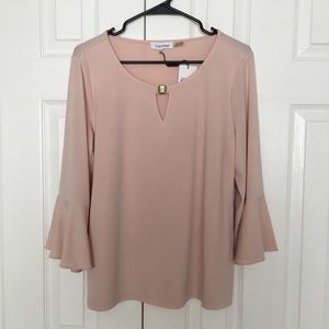 Calvin Klein Bell Sleeve Top
